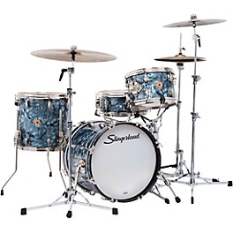 Slingerland Radio King 4-Piece Shell Pack With 18" Bass Drum and Snare Black Diamond Pearl