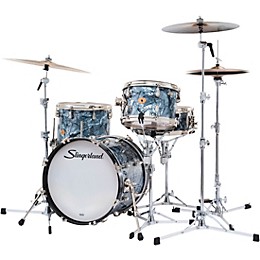 Slingerland Radio King 4-Piece Shell Pack With 18" Bass Drum and Snare Black Diamond Pearl