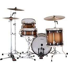 Slingerland Radio King 4-Piece Shell Pack With 18" Bass Drum and Snare Black and Gold Lacquer