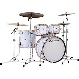 Slingerland Radio King 5-Piece Shell Pack With 22" Bass Drum & Snare Drum White Marine Pearl