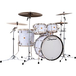 Slingerland Radio King 5-Piece Shell Pack With 22" Bass Drum & Snare Drum White Marine Pearl