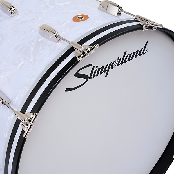 Slingerland Radio King 5-Piece Shell Pack With 22" Bass Drum & Snare Drum White Marine Pearl