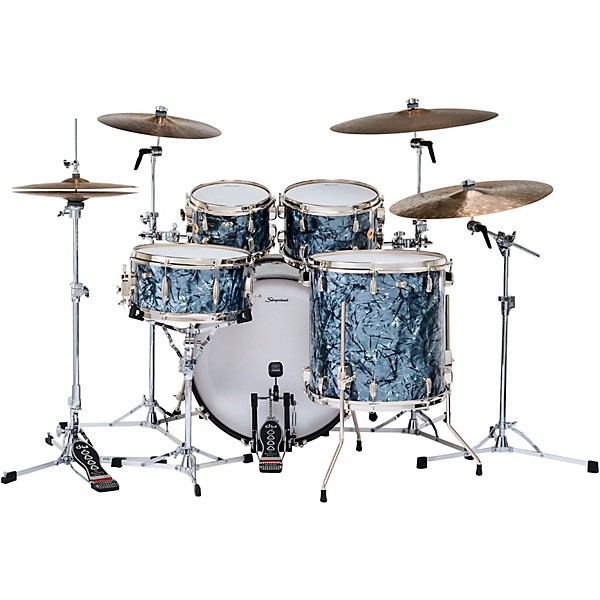 Slingerland Radio King 5-Piece Shell Pack With 22" Bass Drum & Snare Drum Black Diamond Pearl
