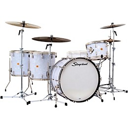 Slingerland Radio King 4-Piece Shell Pack With 24" Bass Drum & Snare Drum White Marine Pearl