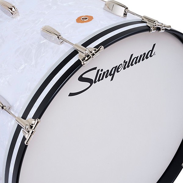 Slingerland Radio King 4-Piece Shell Pack With 24" Bass Drum & Snare Drum White Marine Pearl