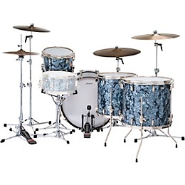 Slingerland Radio King 4-Piece Shell Pack With 24" Bass Drum & Snare Drum Black Diamond Pearl