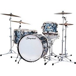 Slingerland Radio King 4-Piece Shell Pack With 24" Bass Drum & Snare Drum Black Diamond Pearl
