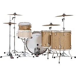 Slingerland Radio King 4-Piece Drum Shell Pack With 24" Bass Drum - Gold Glass