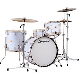 Slingerland Radio King 4-Piece Shell Pack With 22" Bass Drum and Snare White Marine Pearl