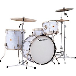 Slingerland Radio King 4-Piece Shell Pack With 22" Bass Drum and Snare White Marine Pearl