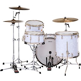 Slingerland Radio King 4-Piece Shell Pack With 22" Bass Drum and Snare White Marine Pearl