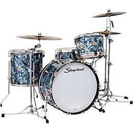 Slingerland Radio King 4-Piece Shell Pack With 22" Bass Drum and Snare Black Diamond Pearl