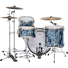 Slingerland Radio King 4-Piece Shell Pack With 22" Bass Drum and Snare Black Diamond Pearl