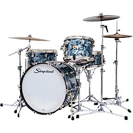 Slingerland Radio King 4-Piece Shell Pack With 22" Bass Drum and Snare Black Diamond Pearl