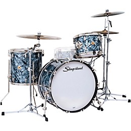 Slingerland Radio King 3-Piece Shell Pack With 22" Bass Drum Black Diamond Pearl
