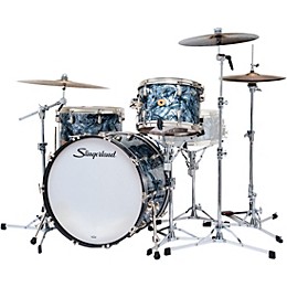 Slingerland Radio King 3-Piece Shell Pack With 22" Bass Drum Black Diamond Pearl