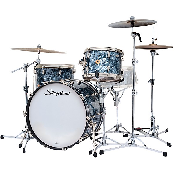 Slingerland Radio King 3-Piece Shell Pack With 22" Bass Drum Black Diamond Pearl