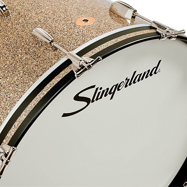 Slingerland Radio King 3-Piece Drum Shell Pack With 22" Bass Drum - Gold Glass