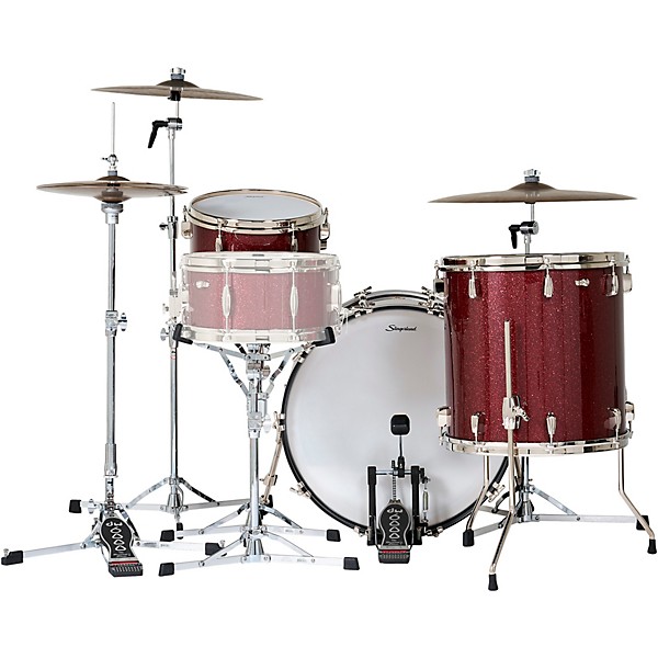 Slingerland Radio King 3-Piece Drum Shell Pack With 22" Bass Drum - Maroon Glass