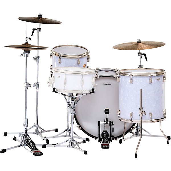 Slingerland Radio King 3-Piece Shell Pack With 24" Bass Drum White Marine Pearl