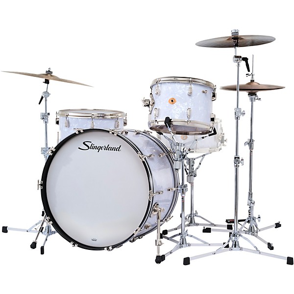 Slingerland Radio King 3-Piece Shell Pack With 24" Bass Drum White Marine Pearl