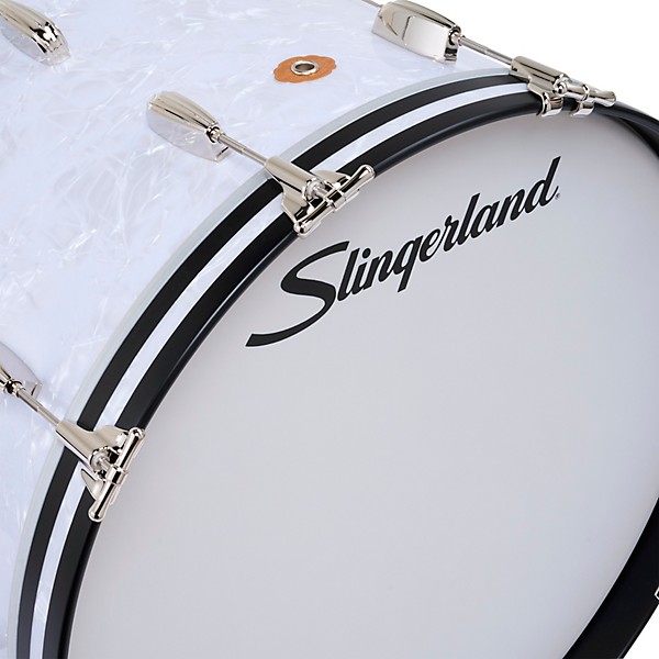 Slingerland Radio King 3-Piece Shell Pack With 24" Bass Drum White Marine Pearl
