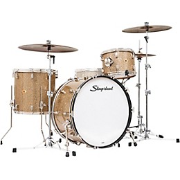 Slingerland Radio King 3-Piece Drum Shell Pack With 24" Bass Drum - Gold Glass