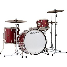 Slingerland Radio King 3-Piece Drum Shell Pack With 24" Bass Drum - Maroon Glass
