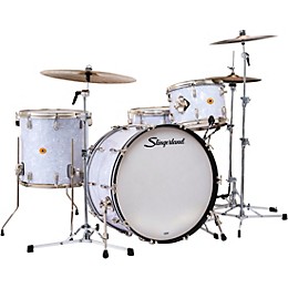 Slingerland Radio King 4-Piece Shell Pack With 24" Bass Drum and Snare White Marine Pearl
