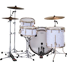 Slingerland Radio King 4-Piece Shell Pack With 24" Bass Drum and Snare White Marine Pearl