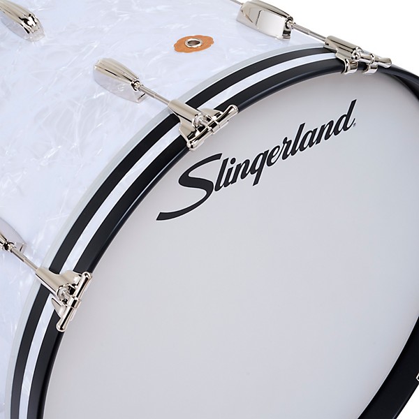 Slingerland Radio King 5-Piece Shell Pack With 24" Bass Drum and Snare White Marine Pearl