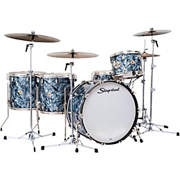 Slingerland Radio King 5-Piece Shell Pack With 24" Bass Drum and Snare Black Diamond Pearl