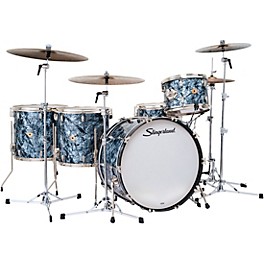 Slingerland Radio King 5-Piece Shell Pack With 24" Bass Drum and Snare Black Diamond Pearl