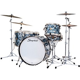 Slingerland Radio King 5-Piece Shell Pack With 24" Bass Drum and Snare Black Diamond Pearl