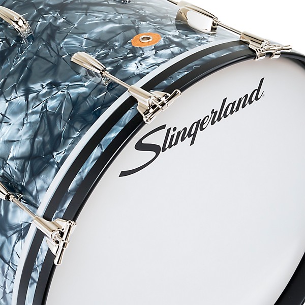 Slingerland Radio King 5-Piece Shell Pack With 24" Bass Drum and Snare Black Diamond Pearl
