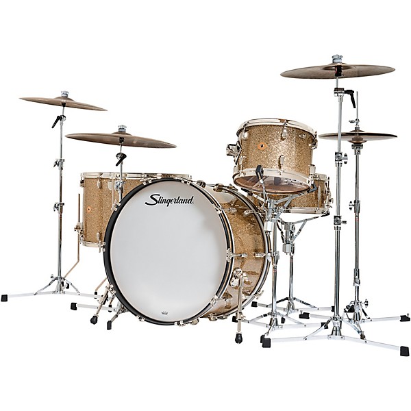 Slingerland Radio King 5-Piece Drum Shell Pack With 24" Bass Drum and 14" Snare - Gold Glass