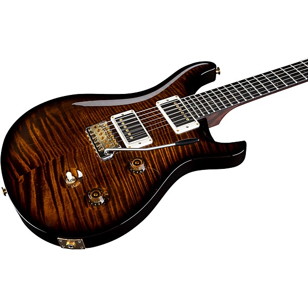PRS Wood Library Custom 24 Electric Guitar Black Gold Burst