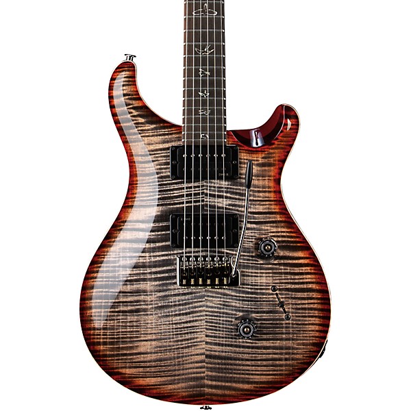 PRS Wood Library Custom 24 Electric Guitar Charcoal Cherry Burst