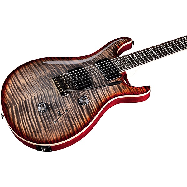 PRS Wood Library Custom 24 Electric Guitar Charcoal Cherry Burst