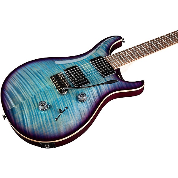 PRS Wood Library Custom 24 Electric Guitar Aquableux Purple Burst