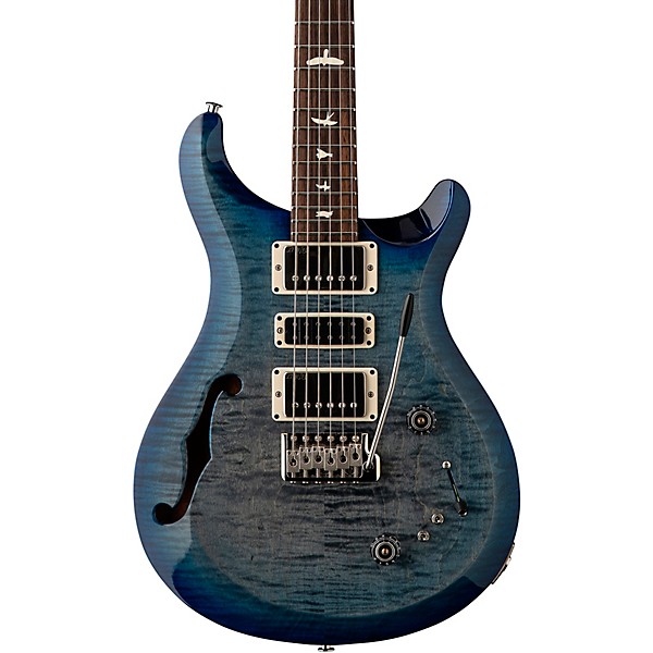 PRS S2 Special Semi-Hollow Electric Guitar Faded Gray Black Blue Burst