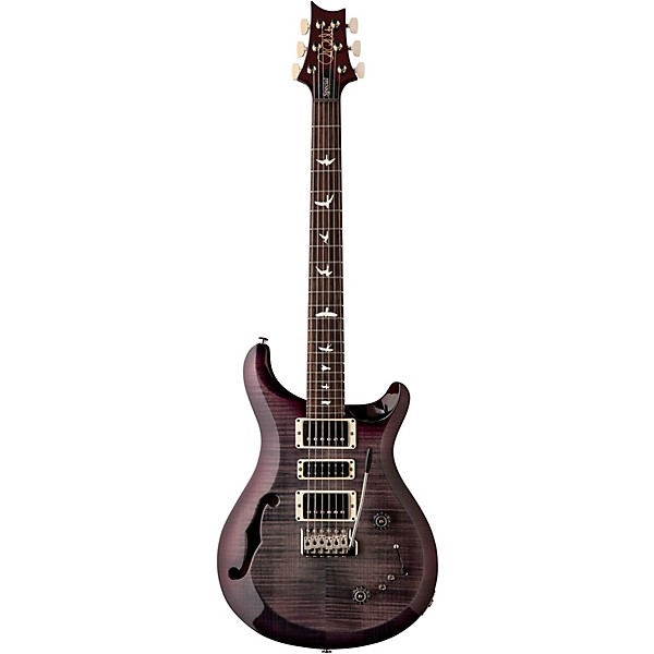 PRS S2 Special Semi-Hollow Electric Guitar Faded Gray Black Purple Burst