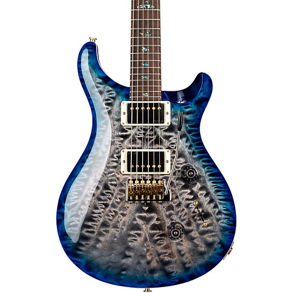 PRS Wood Library Custom 24 Electric Guitar Charcoal Blue Burst