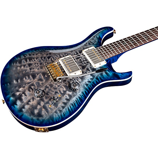 PRS Wood Library Custom 24 Electric Guitar Charcoal Blue Burst