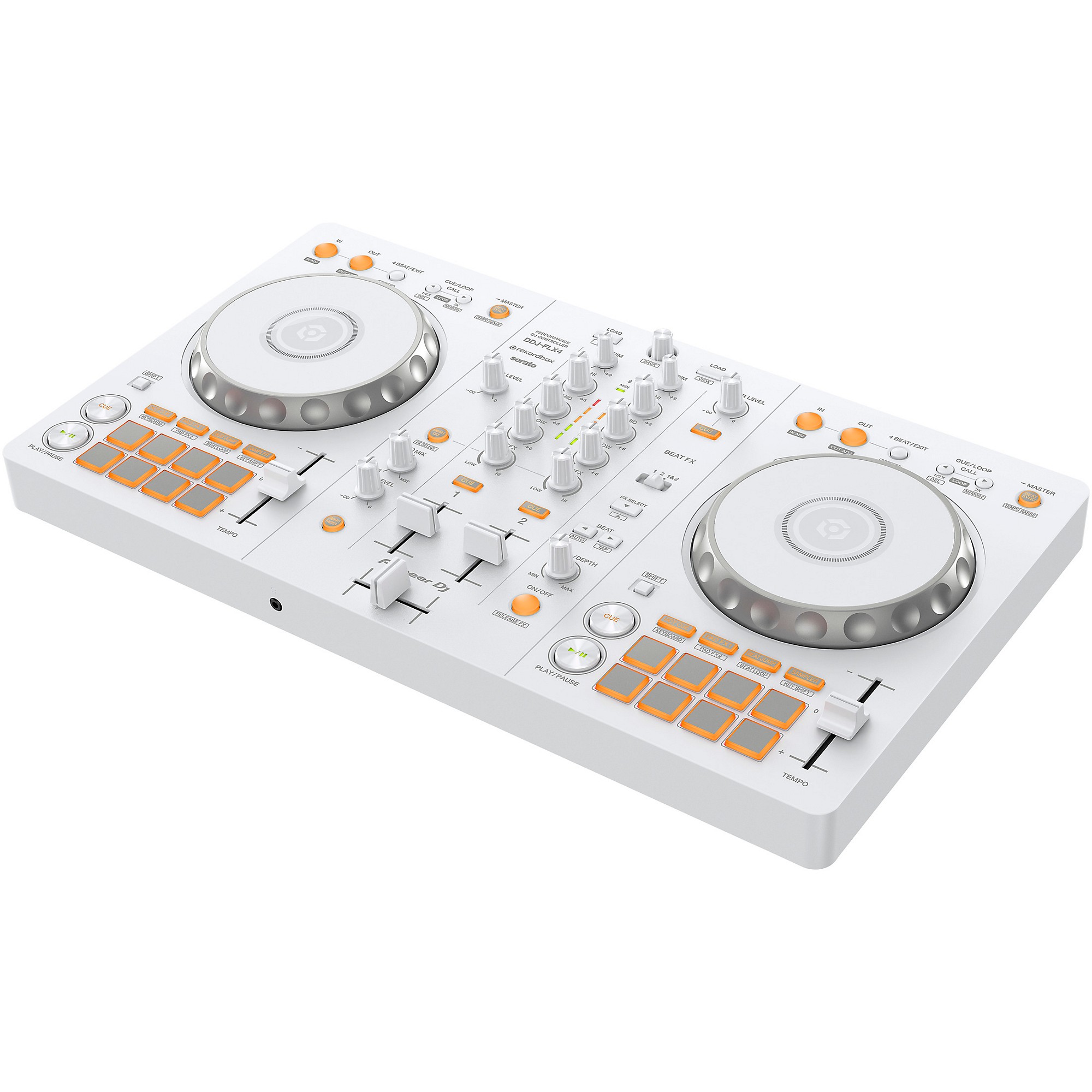 Pioneer DJ DDJ-FLX4-W 2-Channel DJ Controller for rekordbox