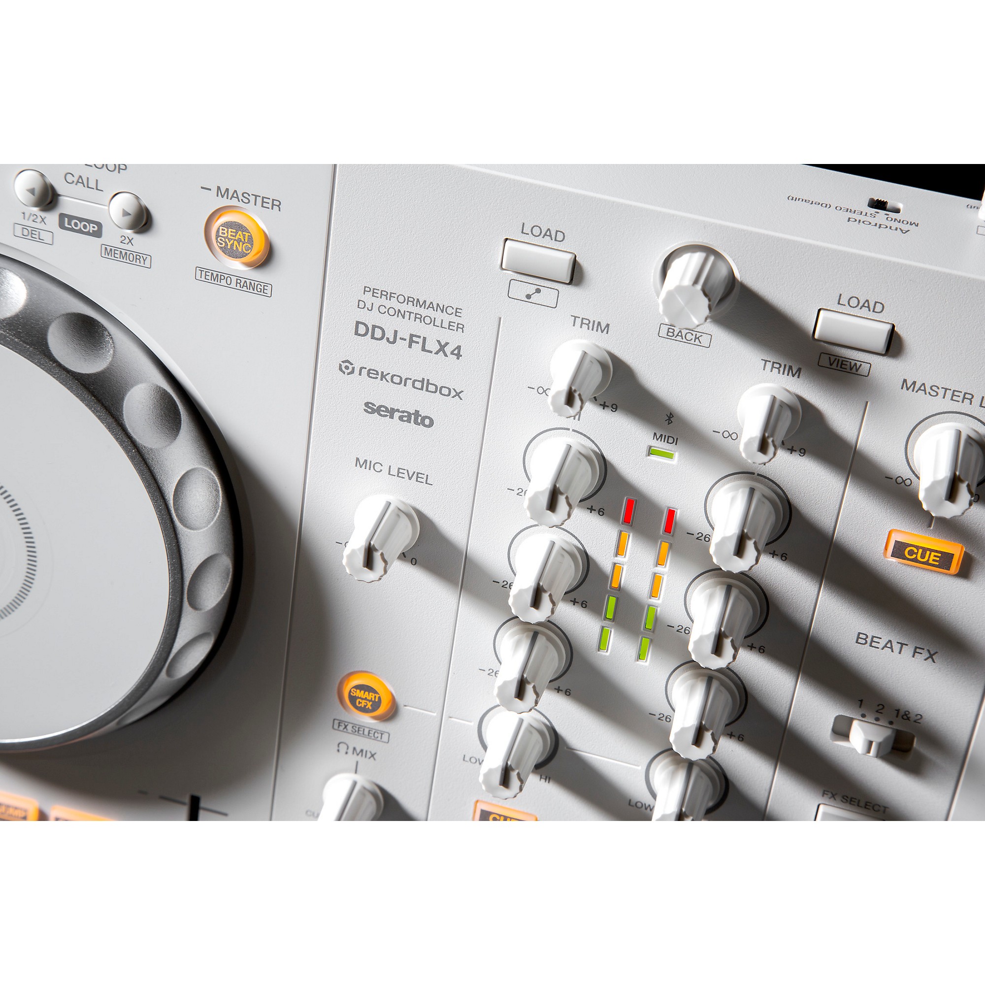 Pioneer DJ DDJ-FLX4-W 2-Channel DJ Controller for rekordbox