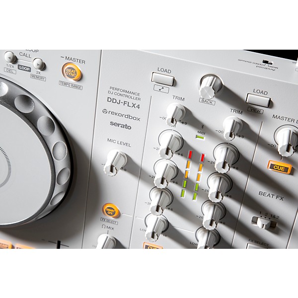 Pioneer DJ DDJ-FLX4-W 2-Channel DJ Controller for rekordbox and Serato White