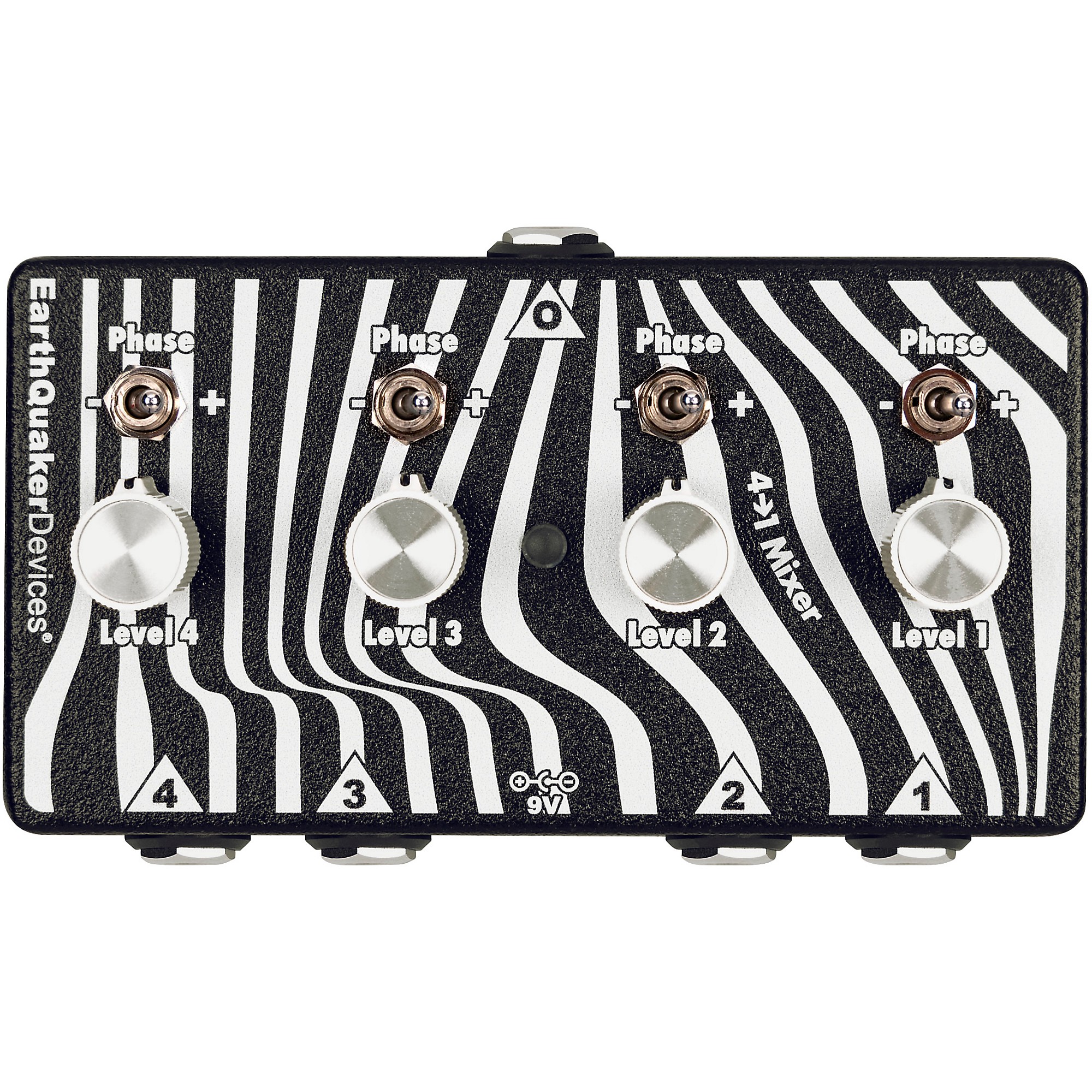 EarthQuaker Devices Four to One Mixer Black and White | Guitar Center