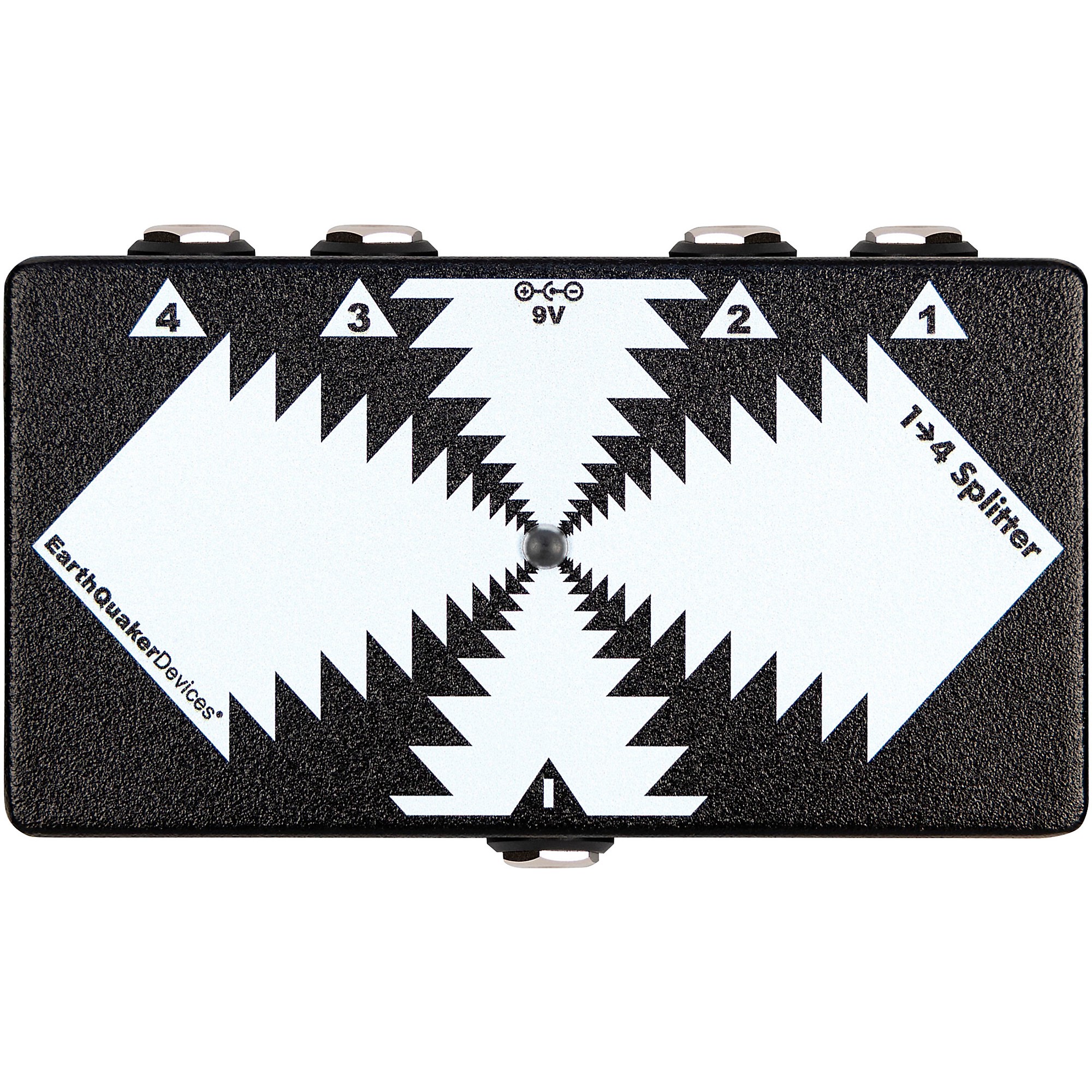 EarthQuaker Devices One to Four Splitter Black and White | Guitar