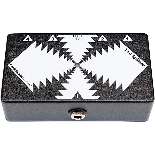 EarthQuaker Devices One to Four Splitter Black and White
